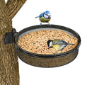 iBorn Wall Mounted Bird Feeder Tray,Metal Mesh Tray for 7.3”Wild Bird Seed Tray Tree Mount, Widely Installed on Wooden Post, Fences, Trees and Walls, Pack of 1 - size: Mesh Tray, Pack of 1