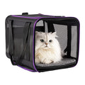 Soft Pet Carrier for Large and Medium Cats, 2 Kitties, Small Dogs. Easy to Get Cat in, Great for Cats that Don't Like Carriers (Black) - color: Black