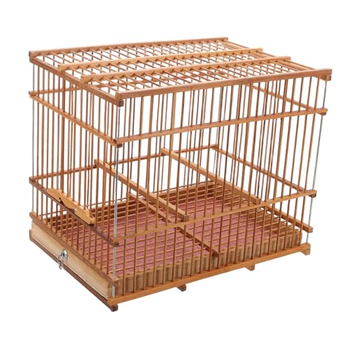 Lightweight Bird Cage Portable Woven Bird Carrier for Small Birds Stylish Outdoor Travel Accessory for Parakeets and More Durable Design for Everyday Use