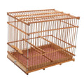 Lightweight Bird Cage Portable Woven Bird Carrier for Small Birds Stylish Outdoor Travel Accessory for Parakeets and More Durable Design for Everyday Use