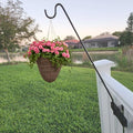 Premium - One Piece Pole - Long Hook Kits Ideal for Bird Feeders, Lighter Flower Baskets, Chimes, etc. for Vertical Spindled Deck Railings Only (27" Upright) Heavy Duty Hanger - size: (1) 27" Upright