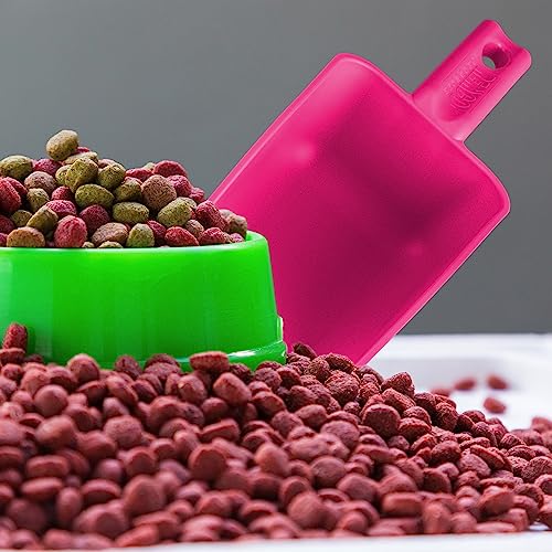 Vikan Remco 63001 Color-Coded Plastic Hand Scoop - BPA-Free Food-Safe Kitchen Utensils, Restaurant and Food Service Supplies, 16 oz, Pink - color: Pink, size: 16 ounces