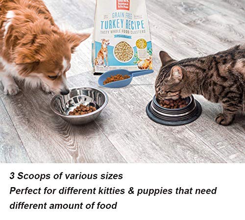 Set of 3 Scoops for Canisters, Plastic Flour Scoop, Ice Scooper for Canisters, Flour, Powders, Dry Foods, Candy, Popcorn, Coffee Beans Pet Food - size: Pack of 3