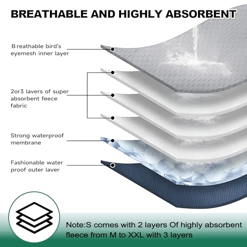 Leekalos Male Dog Diapers, Dog Belly Bands for Male Dogs | Wraps Washable Doggie Diapers High Absorbing Dog Belly Bands - color: Octopuses+Plain, size: Small(11"-14")