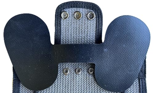 DOWN UNDER OUTDOORS 2 Extra Large & Extra Long Chicken Saddles Grey Mesh | Adjustable Straps, Chicken Apron, Poultry Saver, Pet Supplies, Including Shoulder Cover, Heavy Duty Shade Cloth Mesh - color: Dark Grey
