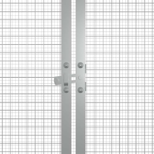 Chicken Coop Anthracite Galvanized Steel 78.7 x 35.8 x 39.4 in Outdoor Hen House Large Walk-in Chicken Run with Lockable Latch, Ventilation & Easy Assembly for Backyard Farm Garden - color: Anthracite