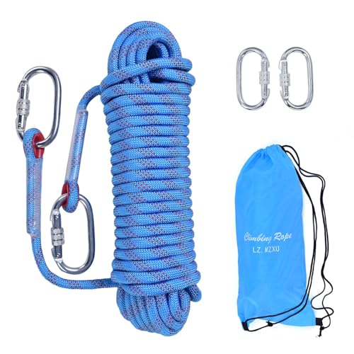 Climbing Rope, Rappelling Rope - color: Blue, size: 100FT
