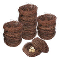 16 PCS 7 Inch Artificial Bird Nest for Crafts, Handicraft Rattan Bird's nest, Small Bird Nest, Bird's Nest Decorating Kit for Holiday, Table, Garden, DIY Terrarium Decor - size: 16 PCS 7 Inch