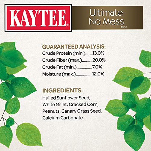 Kaytee Ultimate No Mess Food, Wild Bird Seed for Outside Feeders, Grosbeaks, Cardinals, Nuthatches, Woodpeckers & More, 9.75 Pounds - size: 9.75 Pound (Pack of 1), style: No Mess
