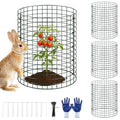 3 Pack Plant Protector from Animals, 12"x12" Metal Chicken Wire Cloche | Plant Cages for Outdoor Garden Flowers and Vegetables, Wire Plant Protector to Keep Out Rabbits, Chickens and Small Animals