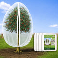 Jevrench 4 Pack 4 x 6ft Garden Netting for Plants, Fruit Tree Netting with Zipper & Drawstring, Bird Netting for Garden Protection, Blueberry Bushes, Tomato Plants & Fruit Trees - size: 4 x 6ft – 4 Pack