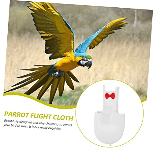 Yardwe Bird Diaper for Parrots and Birds and Breathable Reusable Diaper Suit for Outdoor Activities Cute Bow Design - size: 12x6cm