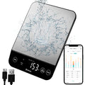 Etekcity 22lb Food Nutrition Scale, Smart Calorie Calculator, Waterproof - color: Stainless Steel with Black Accents