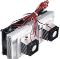 Mini Air Conditioner DC 12V DIY Thermoelectric Peltier Refrigeration Cooling System Heat Sink Conduction Module Semiconductor Fridge Refrigeration Cooling System DIY Kit (Dual) - style: Dual