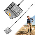 PUPTECK Large Chicken Poop Scooper - Adjustable Long Handle Poop Scooper with Deep Shovel, Detachable Heavy Duty Shovel Multifunctional Chicken Cleaning Tool Coop Accessories(23"-68") - size: XL(Length 23"-68", Width 10")