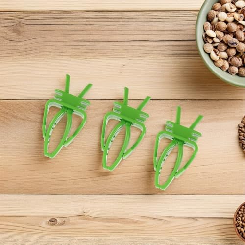 20pcs Bird Cage Food Holder Clips for Budgie and Conure Parrots, Pp Material Vegetable and Cuttlebone Feeders with Smooth Edges for Enriching Pet's Diet