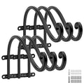 12 Inch Plant Hangers Outdoor,6 Pack Heavy Duty Plant Hanger Bracket | Hanging Basket for Plants Outdoor Brackets,80lbs Weight Capacity for Hanging Baskets,Bird Feeders,Lanterns and Wind Chimes - size: 12inch-6pcs