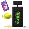 YOBBAI Magnetic Seaweed Feeder, Swinging Motion Nori Feeder, Seaweed Clip for Tangs Angels Freshwater and Shrimp Tanks (Black; NO Text) - color: BLACK; NO TEXT
