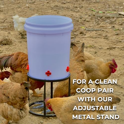 Chicken Waterer Nipples, Pack of 15 (Orange), Horizontal Side Mount, Anti-Leak Automatic Water System for Poultry, Suitable for Chickens, Duck, Quail, Includes Drill Bit & Installation Tool