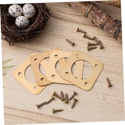 VANZACK 8pcs House Metal Guards Birdhouse Hole Protector Birdhouse Predator Guards for Outdoor