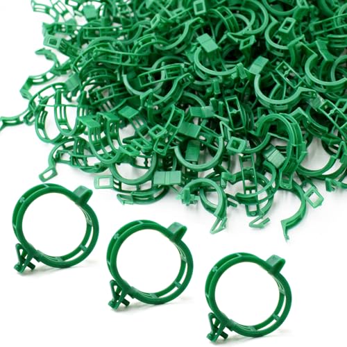 200 Pcs Plant Support Tomato Clips, Garden Clips, Crop Clips for Vine Vegetables, Fixing Tomato, Sweet Pepper, Eggplant, Makes Plants Grow Upright and Healthier（Green） - color: Green