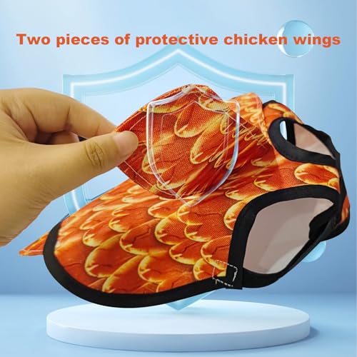 3-Pack Chicken Saddle for Hens, Wing & Back Protector Aprons | Adjustable chicken saddle protects hens’ back and wings from rooster mating, pecking and feather loss