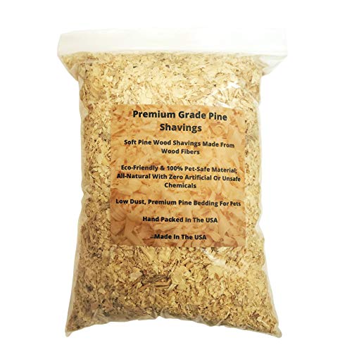 Premium Pine Bedding | Dust Free, Soft Shavings | All Natural | Chicken Coops | Animal Bedding | Small Animals | Odor Control (4 Quart) - size: 4 Quart