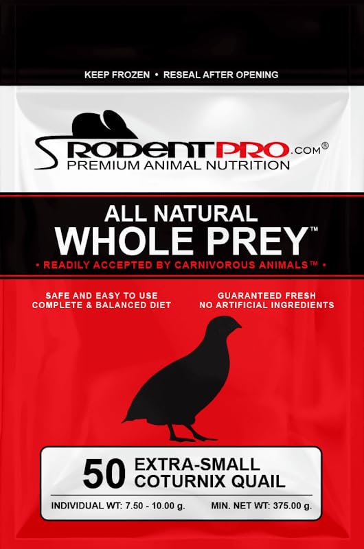 RodentPro Frozen Reptile Feeder Extra-Small Coturnix Quail (50 Count)