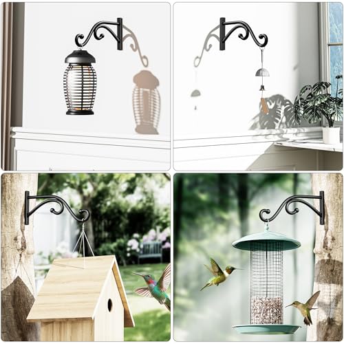 8 Inch Plant Hanger Plant Hook, 2 Pack Plant Bracket Wall Hooks. | Modern Designfor Hanging Flower Basket, Lanterns, Bird Feeder, Wind Chimes Indoor & Outdoor. - size: 8 Inch