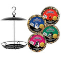 Armstrong Royal Jubilee Granola Stack Feeder + 4 Granola Stacks Assorted Bundle - Durable 12-Inch Hanging Feeder with Premium High-Energy Treats for Wild Birds - style: Granola Stack Bundle