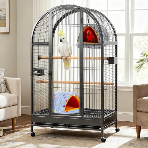 PETKNOWS 2 Pack Soft Hanging Bird Hammock Nest Bed for Cage Parakeet | Plush Fabric Material, Cage Bird Hammock, Winter Warm Hanging Bed, 2 Pack Soft Birds Nest For Parrot Cockatiels - color: Blue Gray