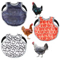 3 Pcs Chicken Saddle for Hens with Wing Protector, Chicken Apron & Vest Jacket with Adjustable Straps, Oxford Waterproof Fabric, Protective Gear Against Pecking and Feather Damage