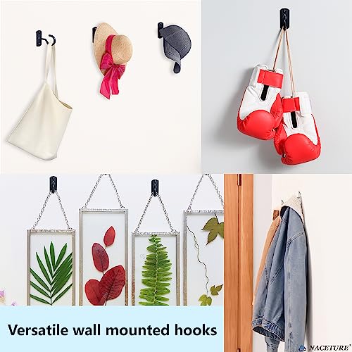 Ceiling Hooks for Hanging Plants 2 Pack - Square Wall Mount Plant Hanger Indoor Hanging Hooks Metal Plant Bracket Iron Lanterns Hangers for Wind Chimes, Planters (Square Black 2 Pack) | Square-style ceiling hooks for hanging plants, baskets, bird feeders,