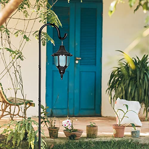 GOFORWILD 2 Pack 65 Inche Adjustable Shepherd Hooks for Outdoor | Garden Hook , Hanging Plant, Solar Lights, Lanterns, Bird Feeders, Garden Stake and Wedding Decor - size: 65 Inch