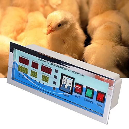 XM-18G Egg Incubator Controller 110V Automatic Control System Poultry | Temperature Humidity Sensor Controller with Sensor Probe for Chicken Goose Duck