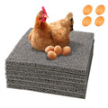 6Pcs Chicken Nesting Pads,Washable Nesting Pads for Chicken Coop, Reusable Chicken Nesting Mats with 4 Fake Eggs, Easy Clean & Durable Laying Box Accessories 12×12 inch - color: Gray-6pcs