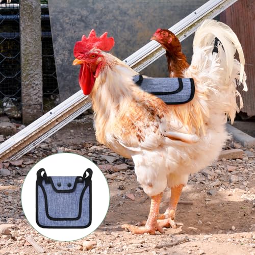 M METERXITY 4-Pack Premium Chicken Saddle, 25.4cm/10" Hens Saddle with Adjustable Strap Birds Feather Protector for Back and Sides Poultry Saver for Hens and Roosters [Purple,Red Each 2] - color: Purple,Red