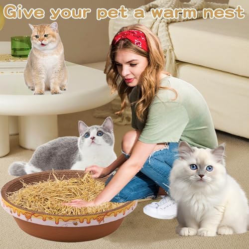 WNJ Natural Wheat Straw - 1 LB Dry Straw, Soft 100% Natural Straw Bale for Animal Bedding, Garden Mulch, Compost & Stray Cats Dogs Poultry, and Grass Cover