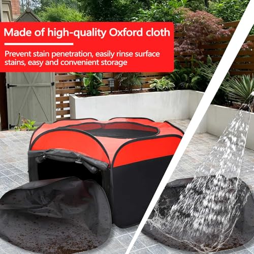 ASTIMESA Double Door Brooder Box for Chicks, Breathable Pop up Chicken Brooder, Foldable Large Chick Starter Kit, 45.1" x 19.9" Brooding Playpen/Tent Holds Up to 20 Duck Quail Gosling