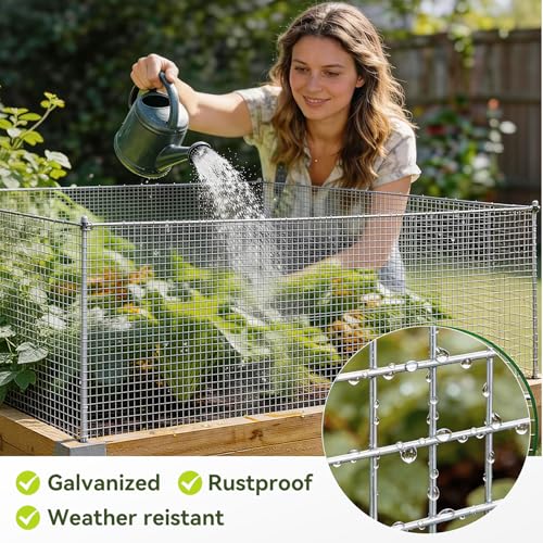 Amagabeli Hardware Cloth 1/4 Inch 36inch x 100ft Chicken Wire Fencing Weld Wire Fence Mesh Roll Snake Fence Gopher Wire Rabbit Cage for Garden Flower Bed Poultry Netting Plant Support Window Screen