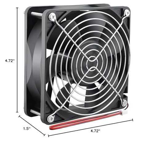 Wathai 120x120x38mm 120mm 24V 2Pin Brushless DC Industrial Cooling Case Fan | 24v industrial case fan Big Airflow 3000RPM for diy Welding Machines RV Inverter electrical cabinet small exhaust - style: 24V 2Pin Sleeve