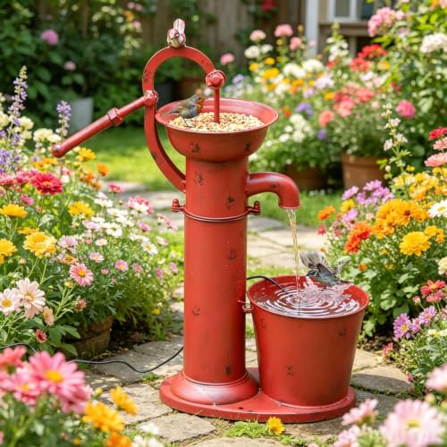 Multifunctional Solar Water Fountain,Solar Bird Bath Fountains | High-efficiency solar energy/Rugged materials/Multi-functional use