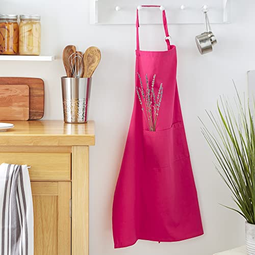 DII Everyday Basic Kitchen Collection - color: Neon Pink, size: Regular Size Chef Apron (Pack of 12)