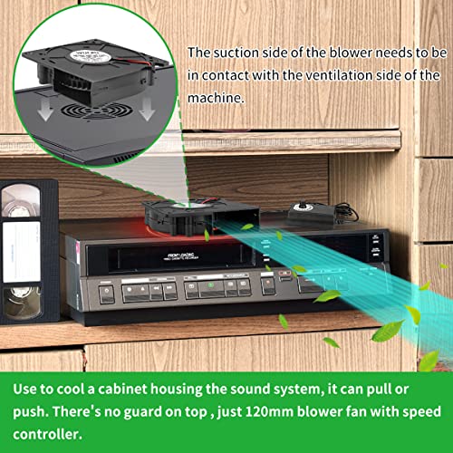 120mm x 32mm Small Centrifugal Blower Fan Big Airflow 12V Cooling | AC 110-220v Variable Speed,Dual Ball Bearing,Squirrel Cage fan for Inflatable Replacement,DIY Amp Electronic Exhaust Project - style: 120mm X 32mm