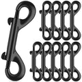 ERKOON 3.5 inch Double Ended Bolt Snaps Hooks 110lbs Load Capacity Zinc Alloy Double Sided Clips Heavy Duty Trigger Snap for Dogs Leashes/Water Bucket/Horse Feed/Hammocks (10 Pack) - size: 10 Pack
