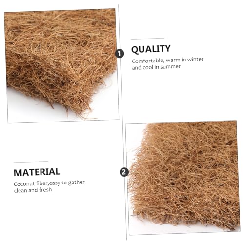 MERRYHAPY Egg Incubation Pad Coconut Fiber Strainer Pet Hatching Mat Coir Mats for Comfort and Health