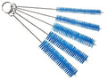 10" Extra Long Tube Brush Set - Large 5 Pack - Blue | Flexible nylon straw brushes for bottles, cleaning straws, pipe cleaners, glass, keyboard, detailing and deep cleaning - color: Blue, size: Large 5 Pack (8mm 12mm 16mm 20mm 24 mm)