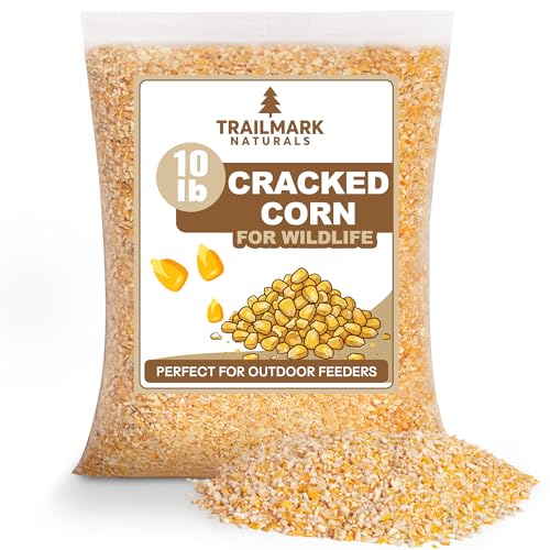 Cracked Corn 10 lb – Premium Bird Seed & Wildlife Feed for Ducks, Deer, Squirrels, Chickens, and Turkeys – Cracked Corn for Wild Birds – Grown in USA