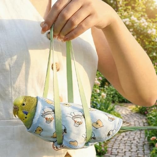 Parrot Carrier Bag, Guinea Pig Sleeping Bag, Parrot Outing Bag Bird Walking Rope Bird Travel Bag for Squirrel Small Pets(L) - color: L