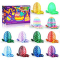 Impossmaker 12PCS 3D Printed Dragon Eggs with Dragon Inside, Cool Stuff Fun Gifts, Mini Dragons Eggs Set Articulated Crystal Fidget Toy for Adults Teens Boy Gifts Easter Basket Stuffers - style: 12P-S2